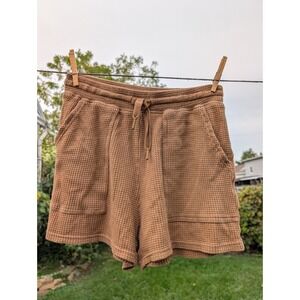 NWOT Aerie OFFLINE Waffle Knit Drawstring Shorts Lounge‎ Casual XS